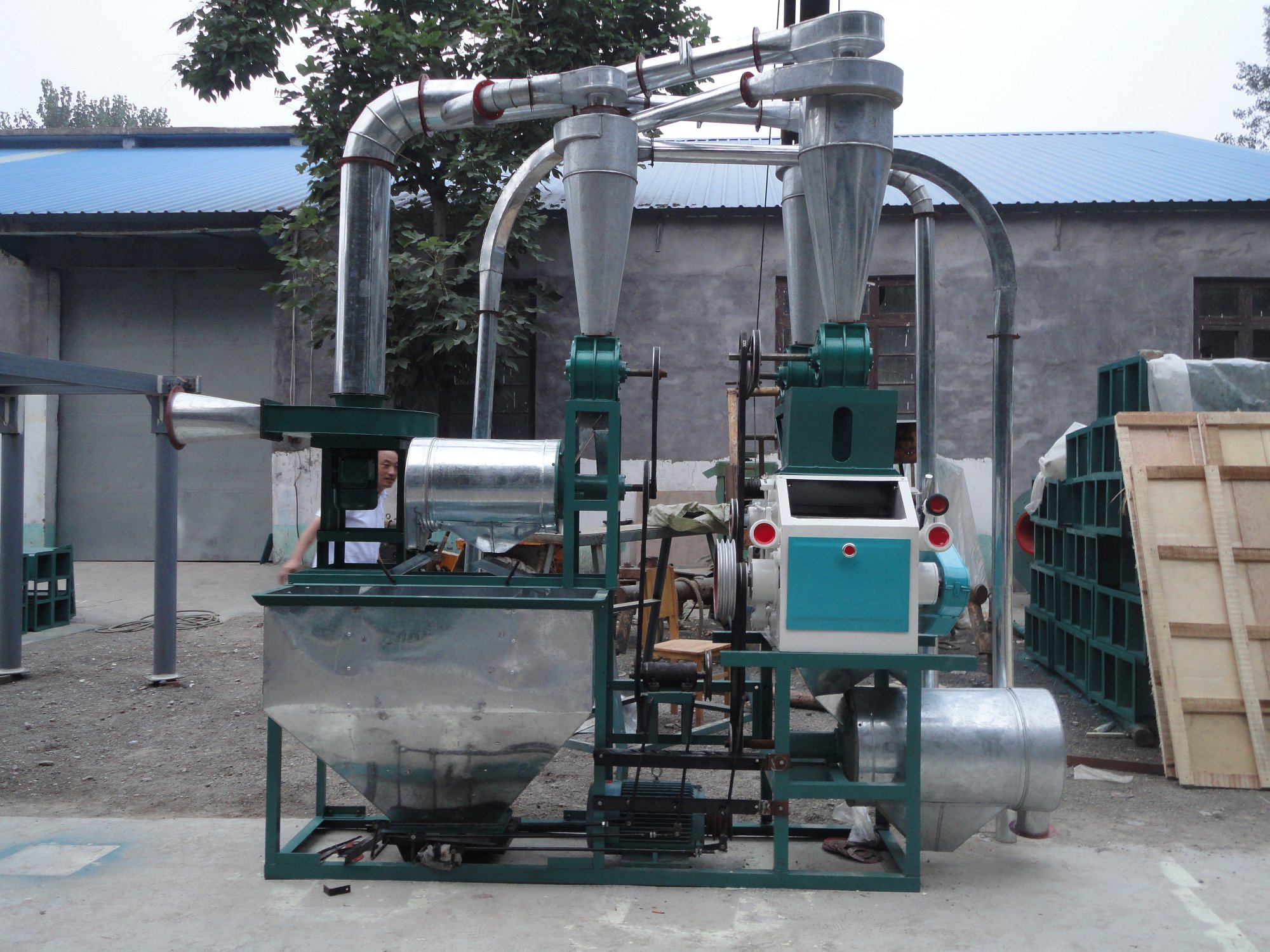 Imagen del producto Molino para harina de trigo 350-450kg kit completo - Meelko