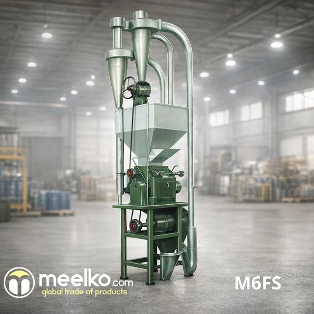 Imagen del producto Molino de Harina de Trigo 300–400 kg/h Semiautomático (M6FS) - Meelko